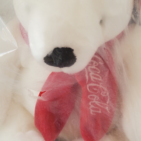 Coca Cola Boyds Polar Bear Plush Stuffed Animal Holiday Red Scarf 10" NWT Sealed - Picture 2 of 9